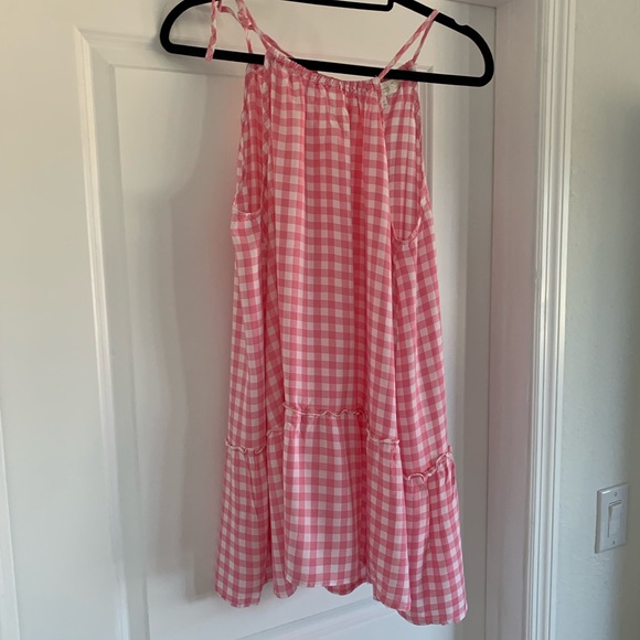 Suzanne betro weekend pink white gingham halter neck blouse‎ size 1XL - Picture 2 of 9